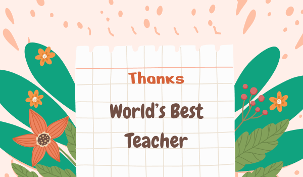 World's Best Teacher